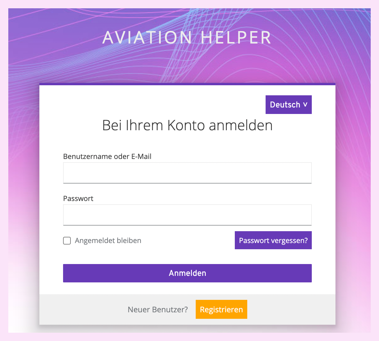 Login Maske Image