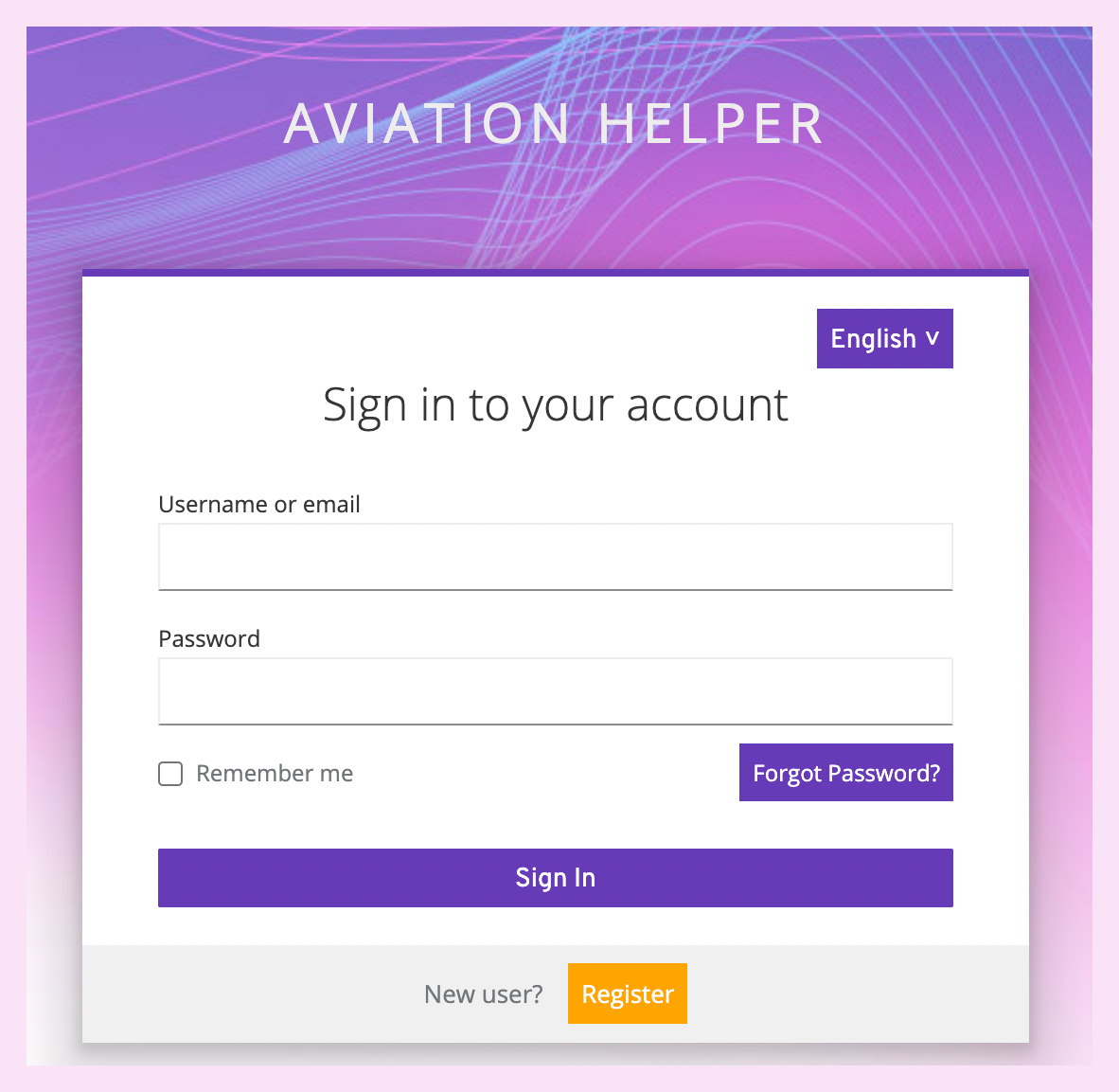 Login Maske Image